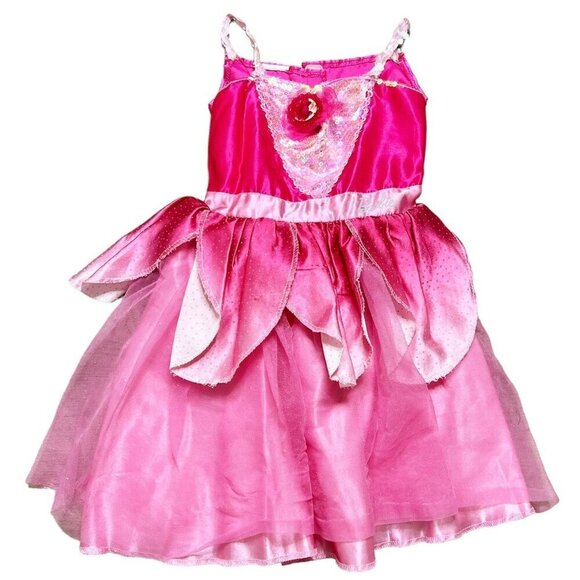 Barbie Costume Dress Girls Size 3T/4T Pink Sparkly Sequined - Picture 1 of 6